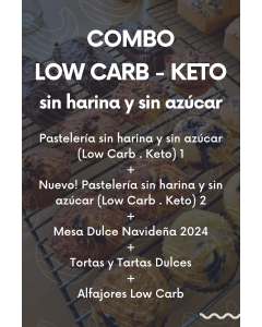 COMBO LOW CARB - KETO: MIS 6 E-BOOKS JUNTOS 10% OFF
