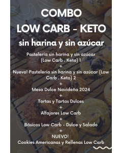 COMBO LOW CARB - KETO: MIS 7 E-BOOKS JUNTOS 10% OFF
